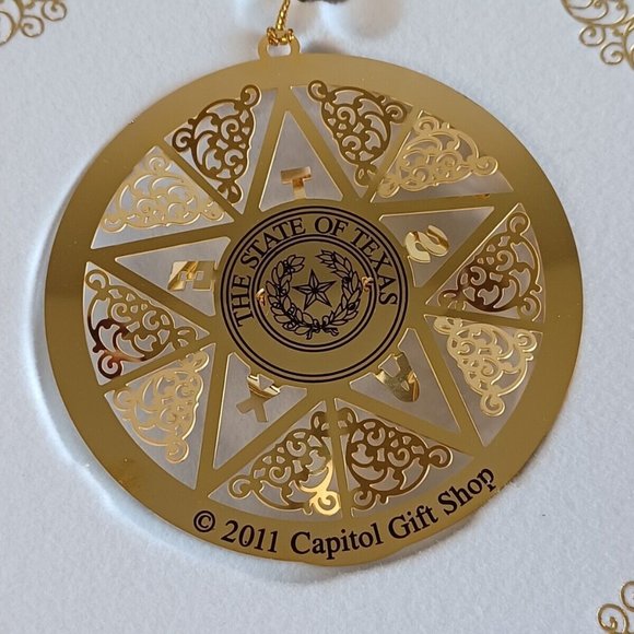 2011 Texas State Capitol Ornament with Original Box & Pamphlet - Picture 9 of 9